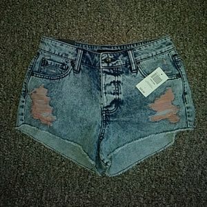 Indigo Pastel Constucted Shorts